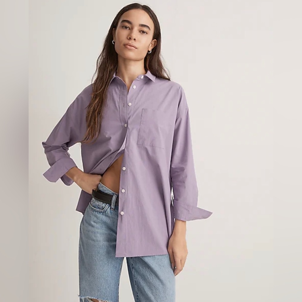 Madewell Signature Poplin Oversized Shirt